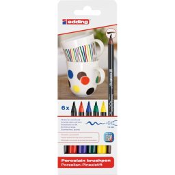 Porselein marker edding 4200-6 basic tinten
