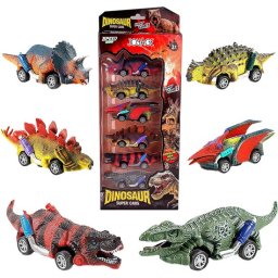 Dinosaurus auto speelgoed jongens - Jurassic Speelgoed autos jongens speelfiguren - Peuter speelgoed 1 jaar 2 jaar Dino speelgoed auto Dinosaurus kinderspeelgoed - Sinterklaas cadeautjes Meisjes speelgoed 3 jaar 4 jaar 5 jaar Grote speelgoedboek 2025