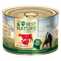 12x 200g Best Nature Cat Adult Rund, Ham & Wortel