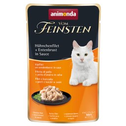 18 x 50 g Animonda Vom Feinsten Adult in Saus kipfilet + eendenborst in saus nat kattenvoer
