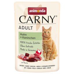 animonda Carny Maaltijdzakjes 12 x 85 g Kattenvoer - Kip & Konijn