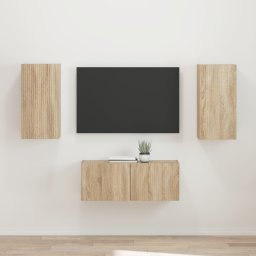 vidaXL Tv-meubelset 2 st Sonoma Eiken Bewerkt hout