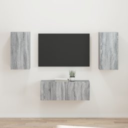 vidaXL Tv-meubelset 2 st Grijs Sonoma Bewerkt hout