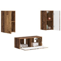 vidaXL Tv-meubelset 2 st 78,5 x 31 x 30 cm Oudhout