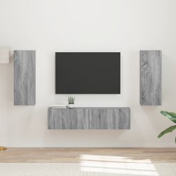 vidaXL Tv-meubelset 2 st Grijs Sonoma Bewerkt hout