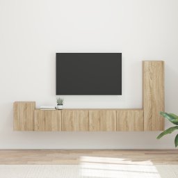 vidaXL Tv-meubelset 3 st Sonoma Eiken Bewerkt hout