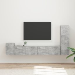 vidaXL Tv-meubelset 3 st Beton Grijs Bewerkt hout