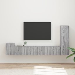 vidaXL Tv-meubelset 3 st Grijs Sonoma Bewerkt hout