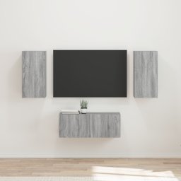 vidaXL Tv-meubelset 6 st Grijs Sonoma Bewerkt hout