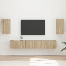 vidaXL Tv-meubelset 5 st Sonoma Eiken Bewerkt hout