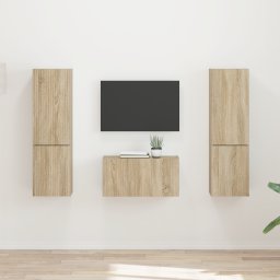 vidaXL Tv-meubelset 5 st Sonoma Eiken Bewerkt hout