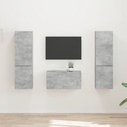 vidaXL Tv-meubelset 5 st Beton Grijs Bewerkt hout