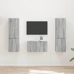 vidaXL Tv-meubelset 5 st Grijs Sonoma Bewerkt hout
