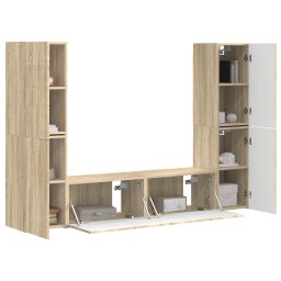 vidaXL Tv-meubelset 6 st 31 x 30 x 60 cm Sonoma Eiken