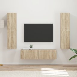 vidaXL Tv-meubelset 6 st Sonoma Eiken Bewerkt hout
