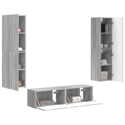 vidaXL Tv-meubelset 6 st 31 x 30 x 60 cm Grijs Sonoma