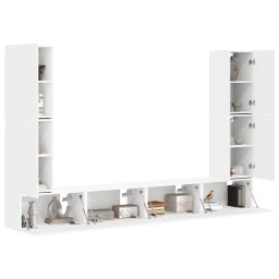 vidaXL Tv-meubelset 8 st 31 x 30 x 60 cm Wit
