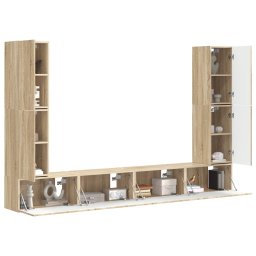 vidaXL Tv-meubelset 8 st 31 x 30 x 60 cm Sonoma Eiken