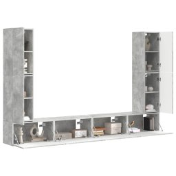vidaXL Tv-meubelset 8 st 31 x 30 x 60 cm Beton Grijs