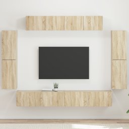 vidaXL TV-kast 8 st Sonoma Eiken