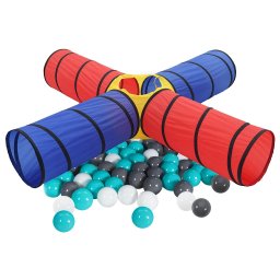 vidaXL Kinderspeeltunnel met 250 ballen meerkleurig