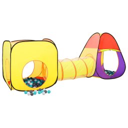 vidaXL Kinderspeeltent met 250 ballen 255x80x100 cm meerkleurig