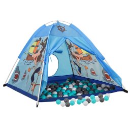 vidaXL Kinderspeeltent met 250 ballen 120x120x90 cm blauw
