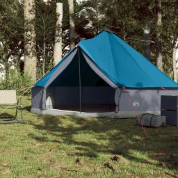 vidaXL Tipitent 6-persoons waterdicht blauw