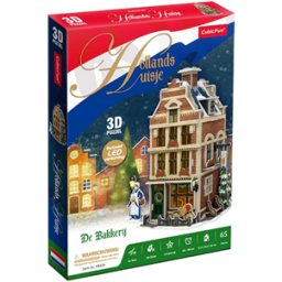 Cubic Fun - Hollandse Bakkerij 3D LED Puzzel (65 stukjes)
