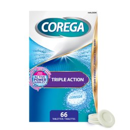 Corega Triple Action Gebitsprothese Reiniger Tabletten