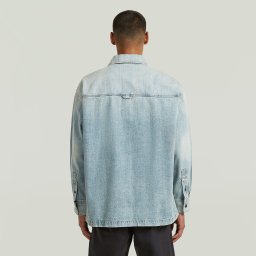 Boxy Fit Overshirt - Lichtblauw - Heren