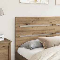 vidaXL Hoofdbord Artisan Eiken Bewerkt hout