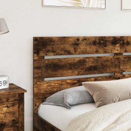 vidaXL Hoofdbord Gerookt eiken 100 cm Bewerkt hout