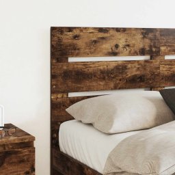 vidaXL Hoofdbord Gerookt eiken Bewerkt hout