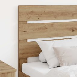 vidaXL Hoofdbord Artisan Eiken Bewerkt hout