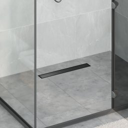 vidaXL 2 in 1 Doucheafvoer Zwart 50 cm Roestvrij staal 304
