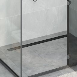 vidaXL Doucheafvoer 2-in-1 met 360° Sifon Zwart 100 cm