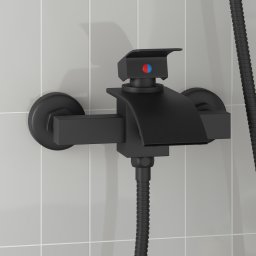 vidaXL Douchemengkraan Zwart G 1 / 2 inch