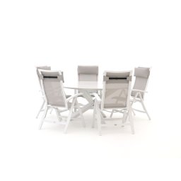 + 15% kassakorting | Bellagio Lugo/Lodola ø 150cm dining tuinset 6-delig verstelbaar - Laagste prijsgarantie!