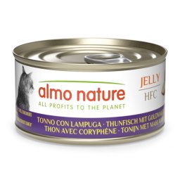 Voordeelpakket: 24x70g Almo Nature HFC Gelei Tonijn met goudmakreel natvoer voor katten