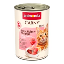 6x400g Adult Kalkoen, Kip & Garnalen animonda Carny Kattenvoer