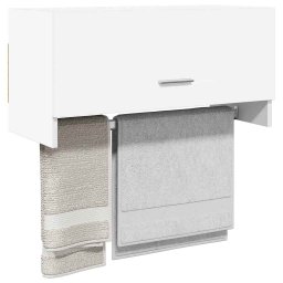vidaXL Kledingkast 70x32,5x35 cm bewerkt hout wit