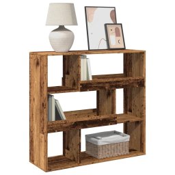 vidaXL Kamerscherm 100x33x94,5 cm bewerkt hout oud houtkleurig