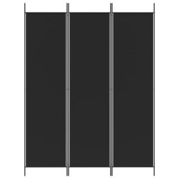 vidaXL Kamerscherm met 3 panelen 150x200 cm stof zwart
