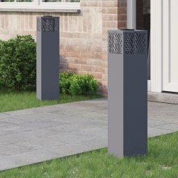 vidaXL Solar LED Pad Licht 2 st Warmwit 18 x 18 x 80 cm