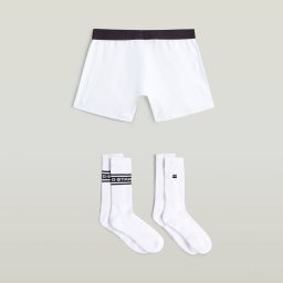 Set Boxershort en Sokken 40-43 - Wit - Heren