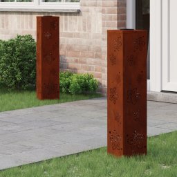vidaXL Solar LED Pad Licht 2 st Warmwit 18 x 18 x 80 cm