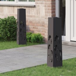 vidaXL Solar LED Pad Licht 2 st Warmwit 18 x 18 x 80 cm