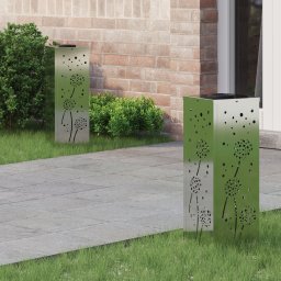 vidaXL Solar LED Pad Licht 2 st Warmwit 18 x 18 x 50 cm