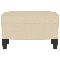 vidaXL Voetenbank 60x50x41 cm stof crèmekleurig